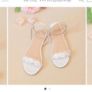 NWT Kate Whitcomb Arielle Flats Wedding shoes
